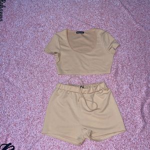 Lounge Set, Cropped Shirt with matching Short